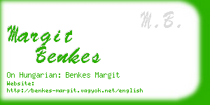 margit benkes business card